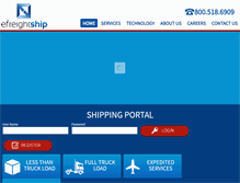 Tablet Screenshot of efreightship.com